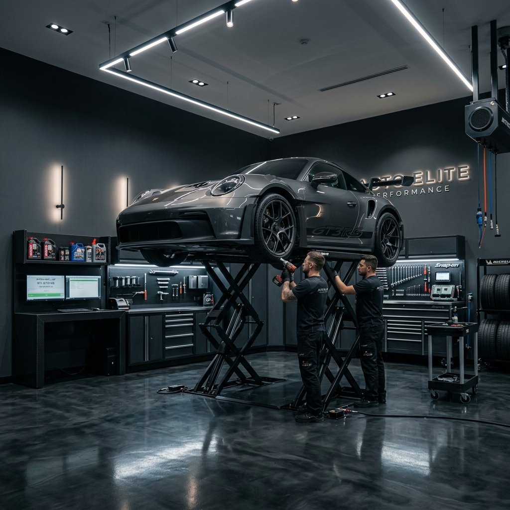 Meridian Auto workshop interior